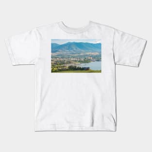 Penticton British Columbia Scenic View in Summer Kids T-Shirt